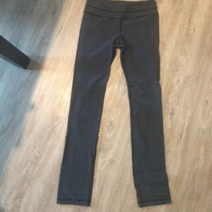 Lululemon Dark Heather gray full length leggings